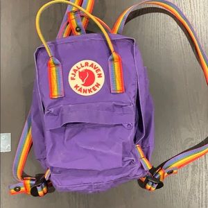 Fjallraven Mini Rainbow backpack. RARE